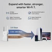 Двубандов Wi-Fi 7 удължител за обхват TP-Link RE235BE BE3600 - 3