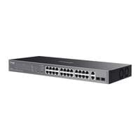 28-портов Gigabit Easy Managed комутатор с 24 PoE+ порта TP-Link Omada... - 2 28-портов Gigabit Easy Managed комутатор с 24 PoE+ порта TP-Link Omada... - 2