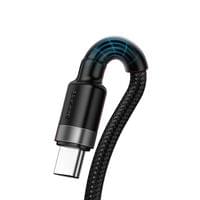 Кабел Baseus CATKLF-PG1 Cafule USB-А към USB-C с въжена оплетка и бързо... - 2