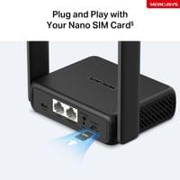 Безжичен 4G LTE преносим рутер Mercusys MB113-4G 300 Mbps - 6