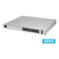 24-портов гигабитен комутатор Ubiquiti UniFi Switch USW-Pro-24-POE Pro... - 2