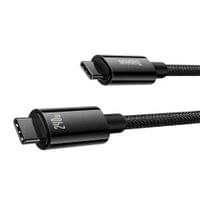 Кабел Baseus Tungsten Gold 240W USB-C към USB-C 1м CAWJ040001 - черен - 4