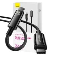 Кабел Baseus Tungsten Gold 240W USB-C към USB-C 1м CAWJ040001 - черен - 6