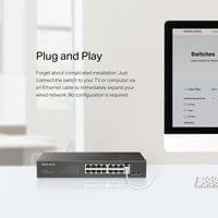 16-портов Gigabit Desktop/Rackmount комутатор Mercusys MS116GS - 5