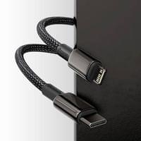 Кабел Baseus Tungsten Gold USB Type-C към Lightning, 2м, черен - 2