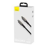 Кабел Baseus Tungsten Gold USB Type-C към Lightning, 2м, черен - 2