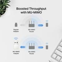 Безжичен USB 2-лентов адаптер Mercusys MA30N AC1300 Nano - 3