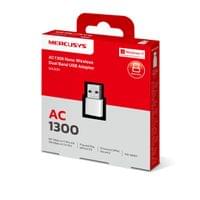 Безжичен USB 2-лентов адаптер Mercusys MA30N AC1300 Nano - 6