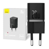 Зарядно устройство Baseus GaN5 20W мини USB-C, 20W CCGN050101 - черно - 6