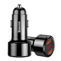 Зарядно за кола Baseus Dual за бързо зареждане с два USB-A изхода QC... - 3
