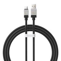 Кабел  Baseus CoolPlay USB към USB-C 100W 2м CAKW000701 - черен - 1