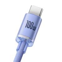Кабел Baseus Crystal Shine USB Type A към USB Type C 100W 2м CAJY000505... - 4