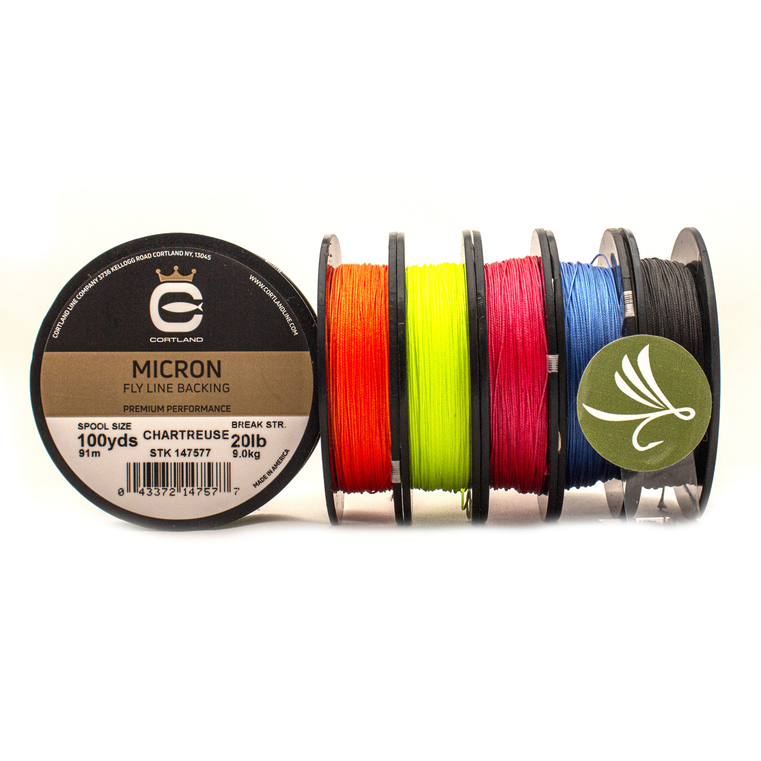 Micron Fly Line Backing - Chartreuse – Cortland Line Company