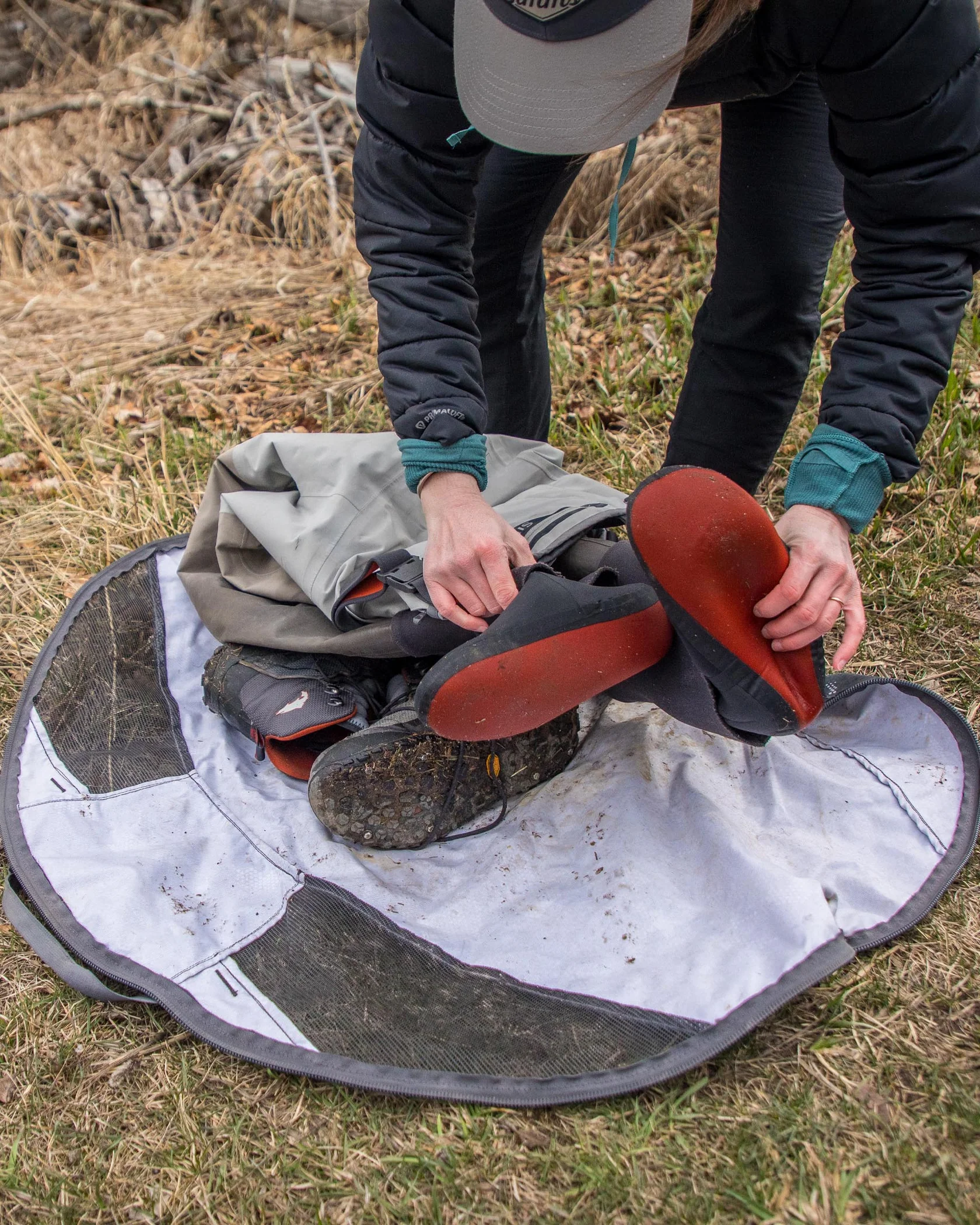 Сак за гащеризон и обувки Simms Taco Bag Orange