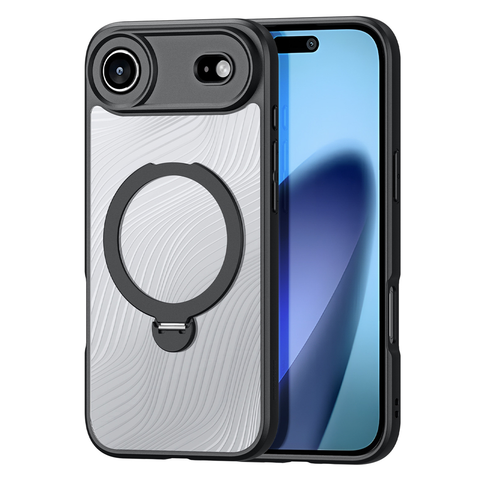 Калъф Aimo Mag с магнитен пръстен и стойка за iPhone 17 Air