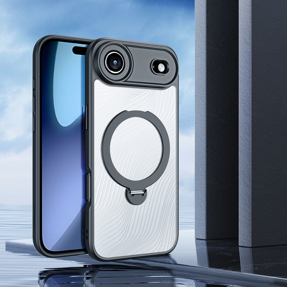 Калъф Aimo Mag с магнитен пръстен и стойка за iPhone 17 Air