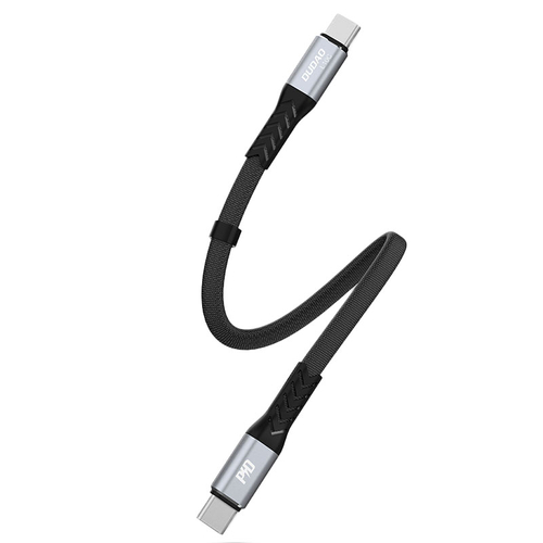 Кабел L10C 5A 0.23m USB Type C - USB Type C PD100W черен