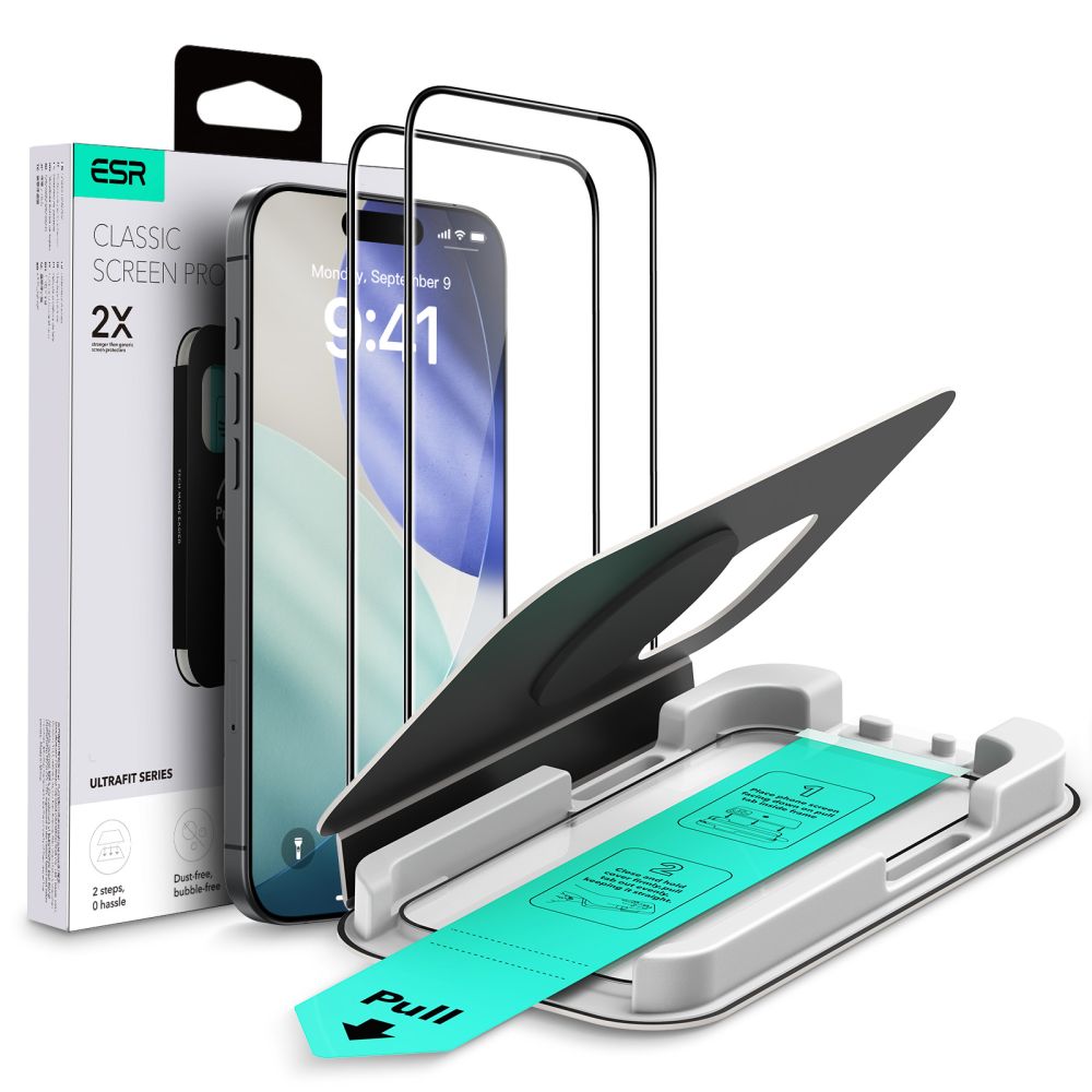 Комплект закалено стъкло от 2 броя за iPhone 17