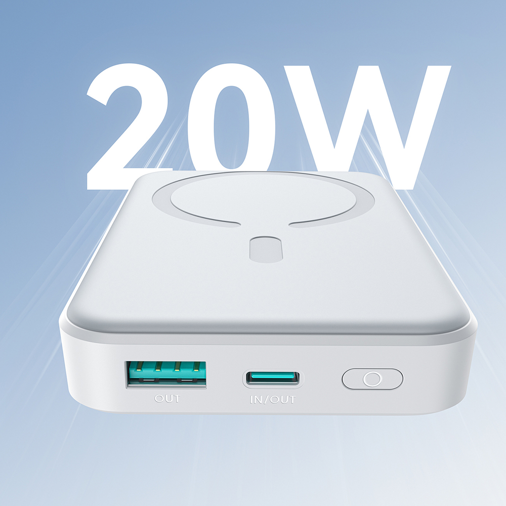 Външна батерия JR-W020 20W 10000mAh MagSafe + USB-C -...