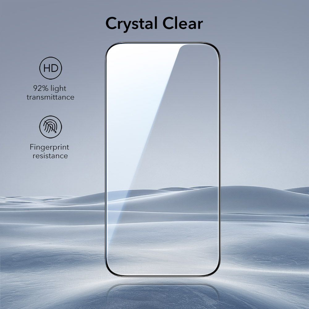 Комплект закалено стъкло от 2 броя за iPhone 16 Pro/17