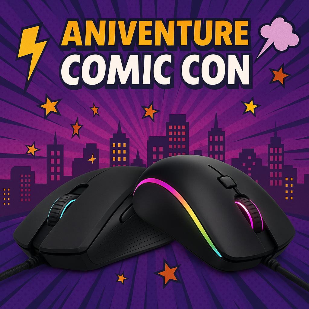 Геймърски мишки от PCshop: Какво да избереш преди Aniventure Comic Con 2025