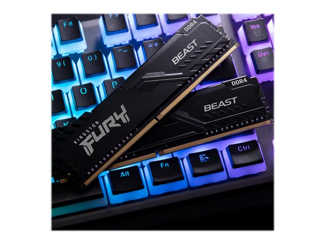 16GB 3200MHz DDR4 CL16 DIMM (Kit of 2) Fury Beast Black at