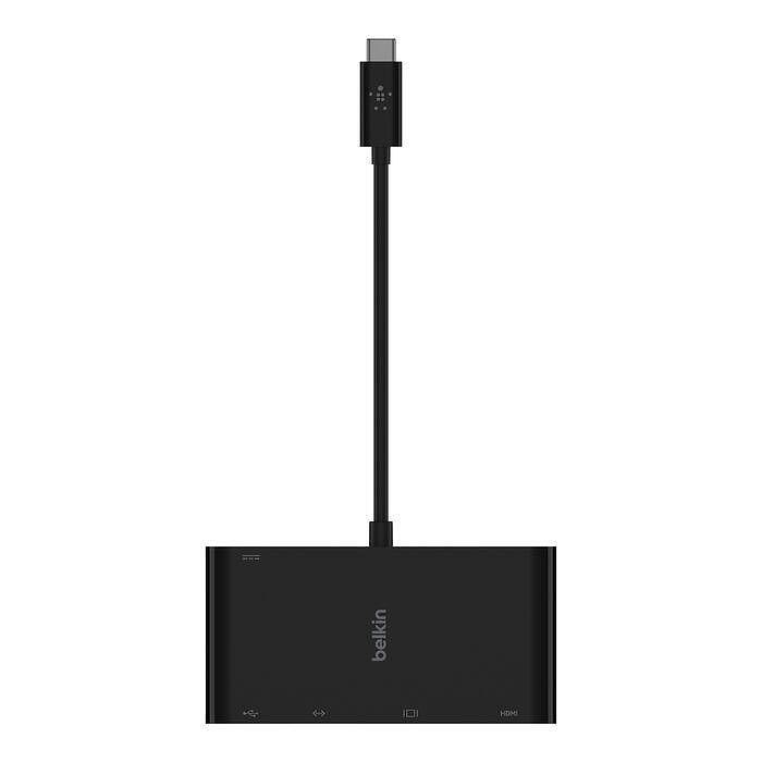 Адаптер и зарядно Belkin USB-C Multimedia 100W, Черен