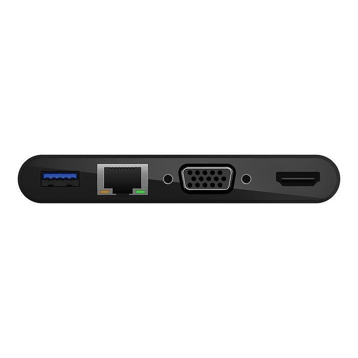 Адаптер и зарядно Belkin USB-C Multimedia 100W, Черен