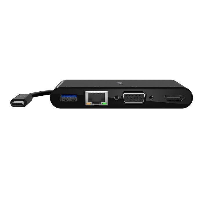 Адаптер и зарядно Belkin USB-C Multimedia 100W, Черен