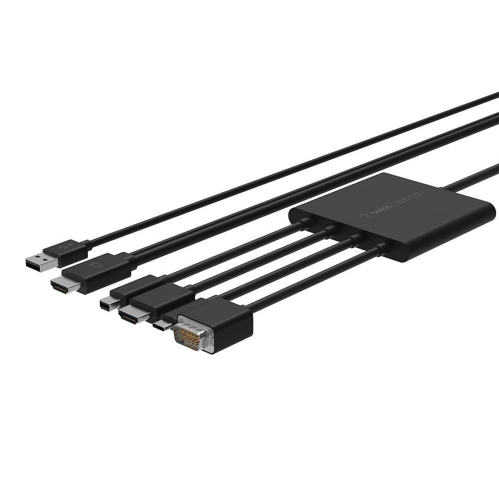 Адаптер Belkin Multiport към HDMI Digital AV, 4K, Черен