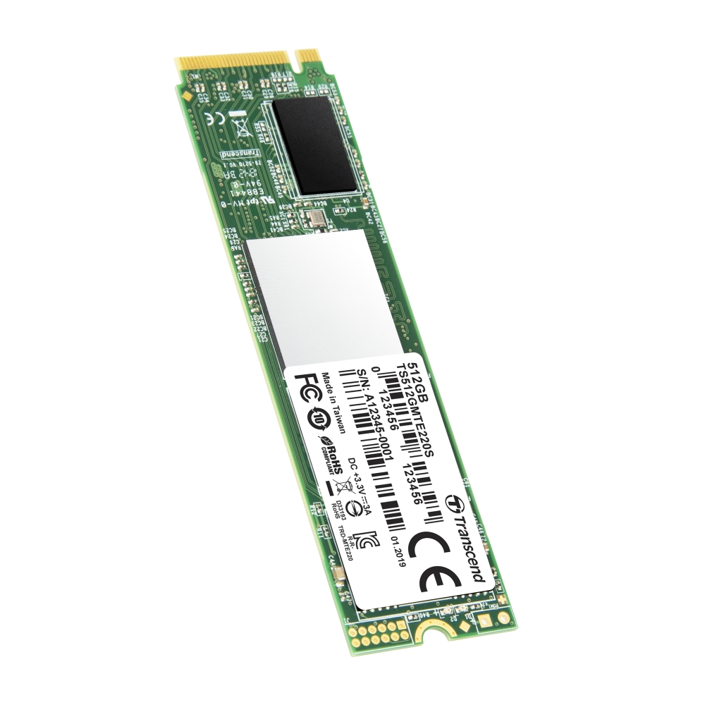 購入 Transcend PCIe M.2 SSD 2280 512GB NVMe Gen3 x4 3D TLC採用 5年