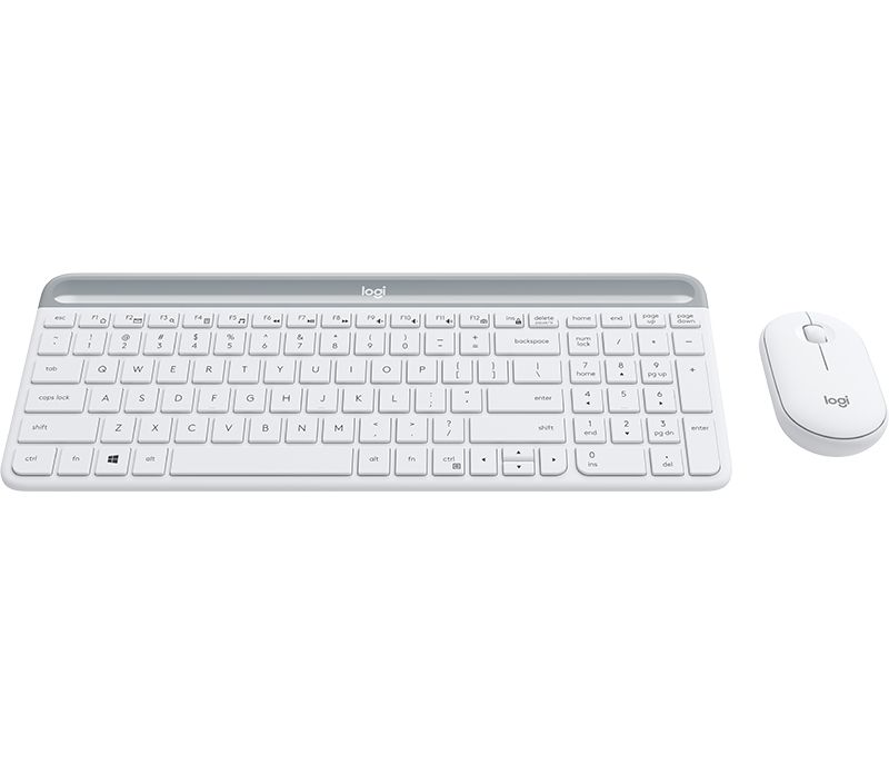 logitech white keyboard and mouse combo